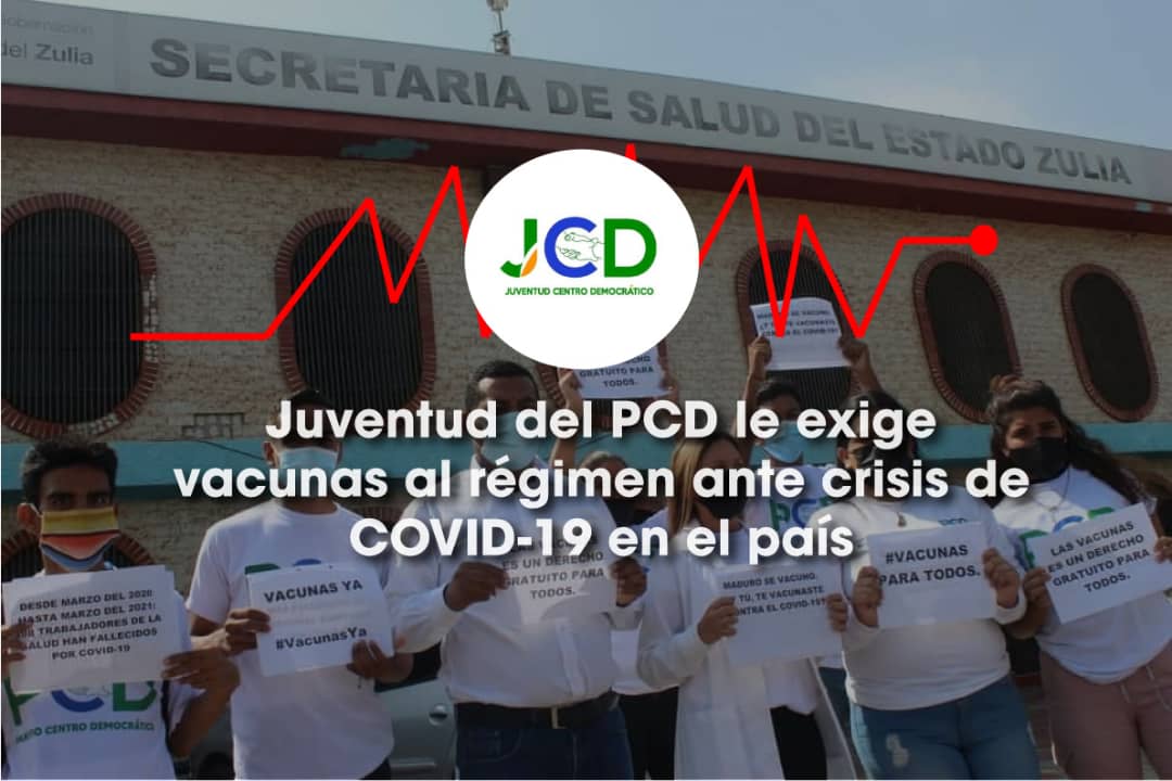 Pencuentromcbo's tweet photo. #26May Desde la @jcdzuliav, del @pcdzulia, instamos al régimen de Nicolás Maduro a buscar los mecanismos necesarios para que las vacunas lleguen a Venezuela.

No podemos seguir permitiendo que muchas personas sigan muriendo por falta de la vacuna. 

#VacunasYa #pcdexigevacunas https://t.co/oVYNXBChUR