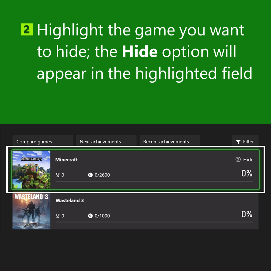 XBOXSupport's tweet photo. Nobody wants a blemish on their record; the only "0's" we like are doughnuts. For the achievement hunters out there, here's how to hide your games with zero achievements: https://t.co/3N3s3sN2EI https://t.co/bAYRFRJgFe