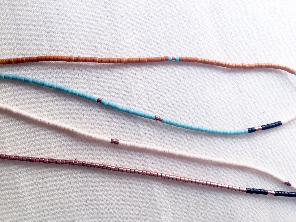 creamlattee's tweet photo. 🍏🍊🍐🍋Small Beaded String Wish Bracelet or Long Necklace, Multi Color Tiny Japanese Glass Bead  #rosegold #braceletfemme https://t.co/p4DCxpuU1B https://t.co/tJRZjSUsGx