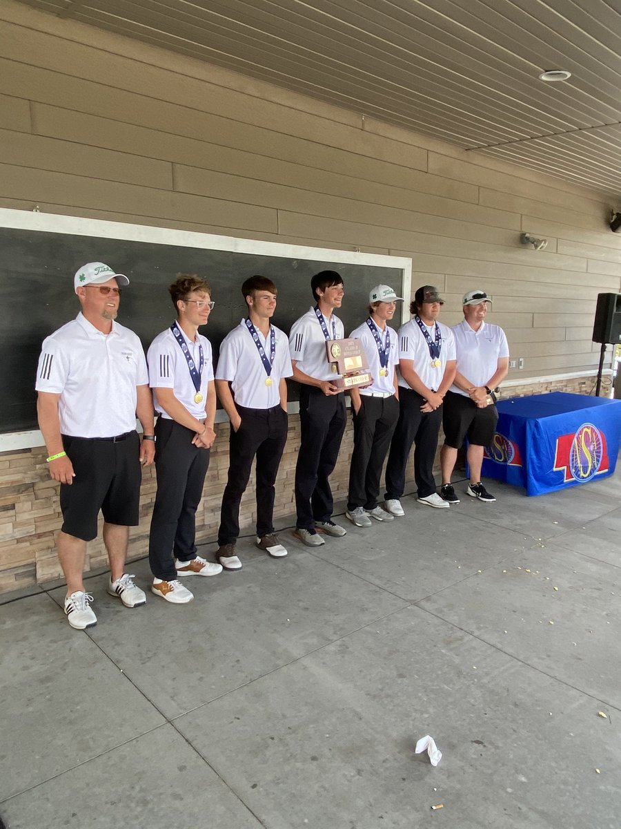 Congratulations North Platte St. Patrick’s High School - the 2021 NSAA Class D Boys State Golf champions! #nebpreps