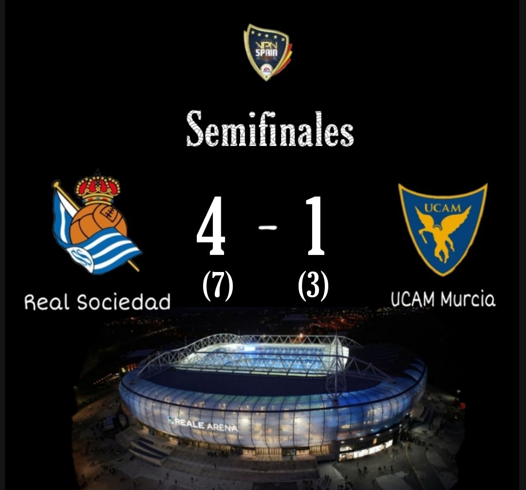 #COPA @VPN_SPAIN 

4-1✅🆚 #UcamMurcia

⚽⚽ @Jaairojimeenez 
⚽ <a href="/xBazan6x/">Pedro Bazan</a> 
⚽ @King_AlBerSiS 
👟👟 <a href="/xBazan6x/">Pedro Bazan</a> 
🎖 @Jaairojimeenez 

A LA FINAL!!!🎖