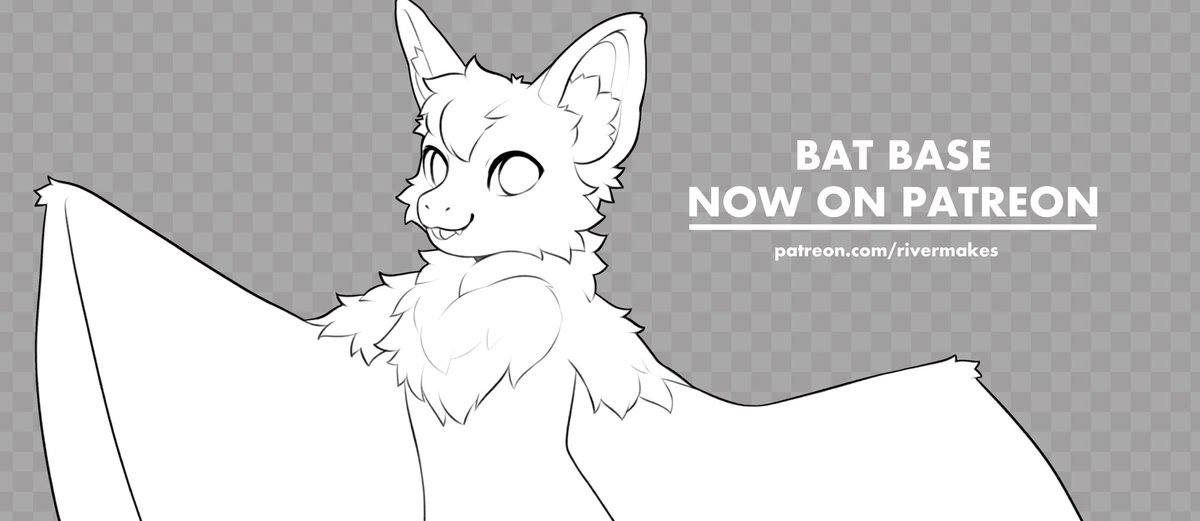 Fullbody bat base is now available on p.atreon for 10$+ tier patrons!

🔸 Personal use Ok!
🔸Commercial use OK!

link below! 