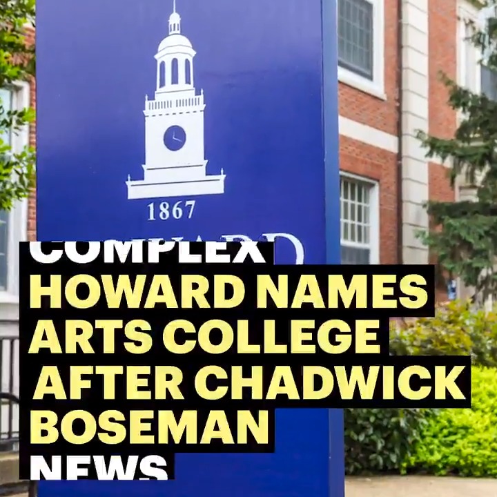 RT @Complex: Howard University names its College of Fine Arts after Chadwick Boseman.

#ComplexNews https://t.co/bxyYq06ZdW