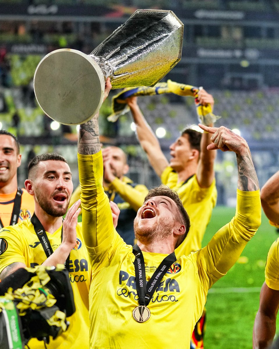It's <a href="/VillarrealCF/">Villarreal CF</a>'s first ever major European trophy! And this is what it means... 🤩