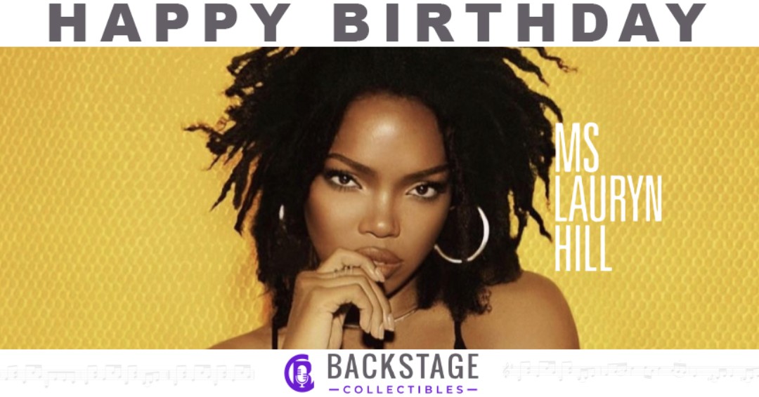 BackstageCollec's tweet image. Happy Birthday to the stunning Ms. Lauryn Hill! 🎶 #HappyBirthday #LaurynHill #TheFugees