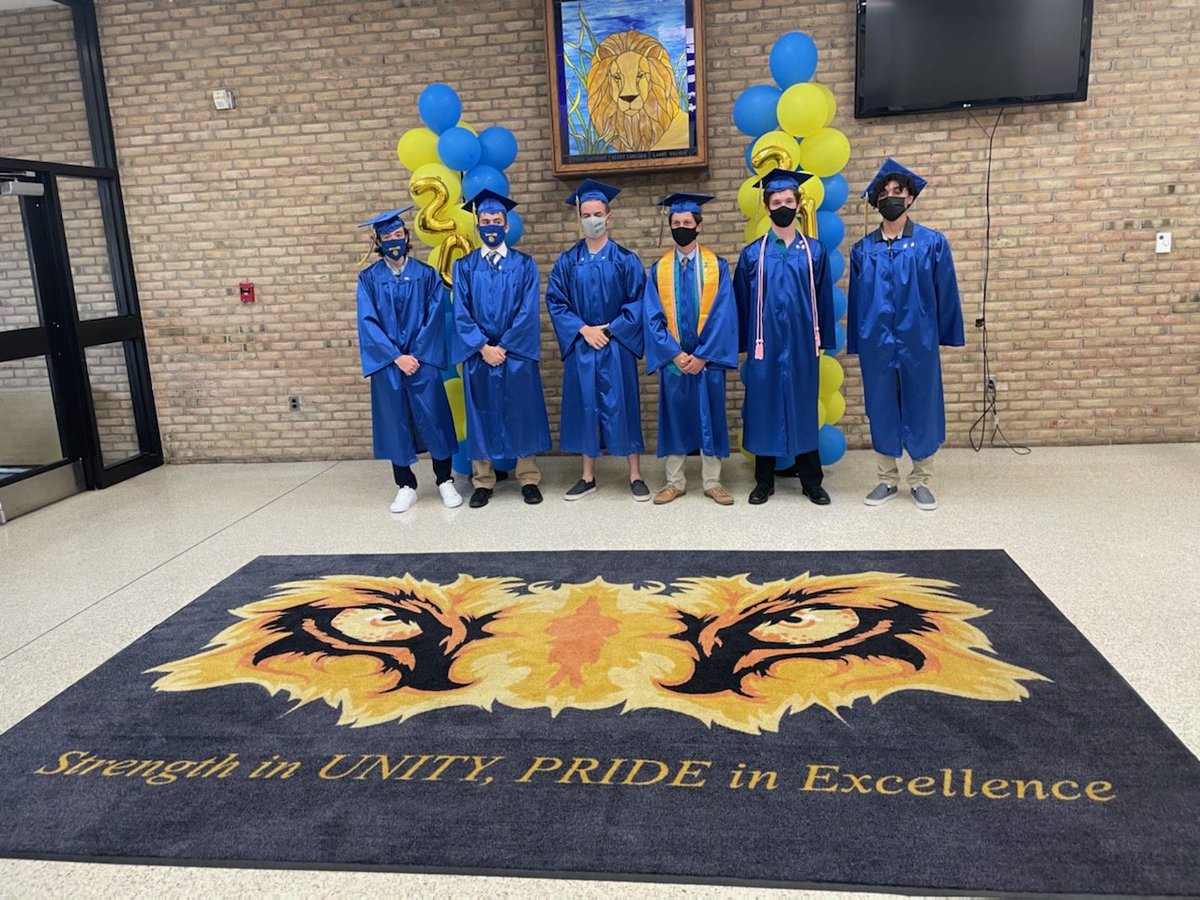 Great athletes, excellent students, more importantly, wonderful young men that are going to make a difference in the world.  I'm so proud of these Lions💙💛🦁🎽