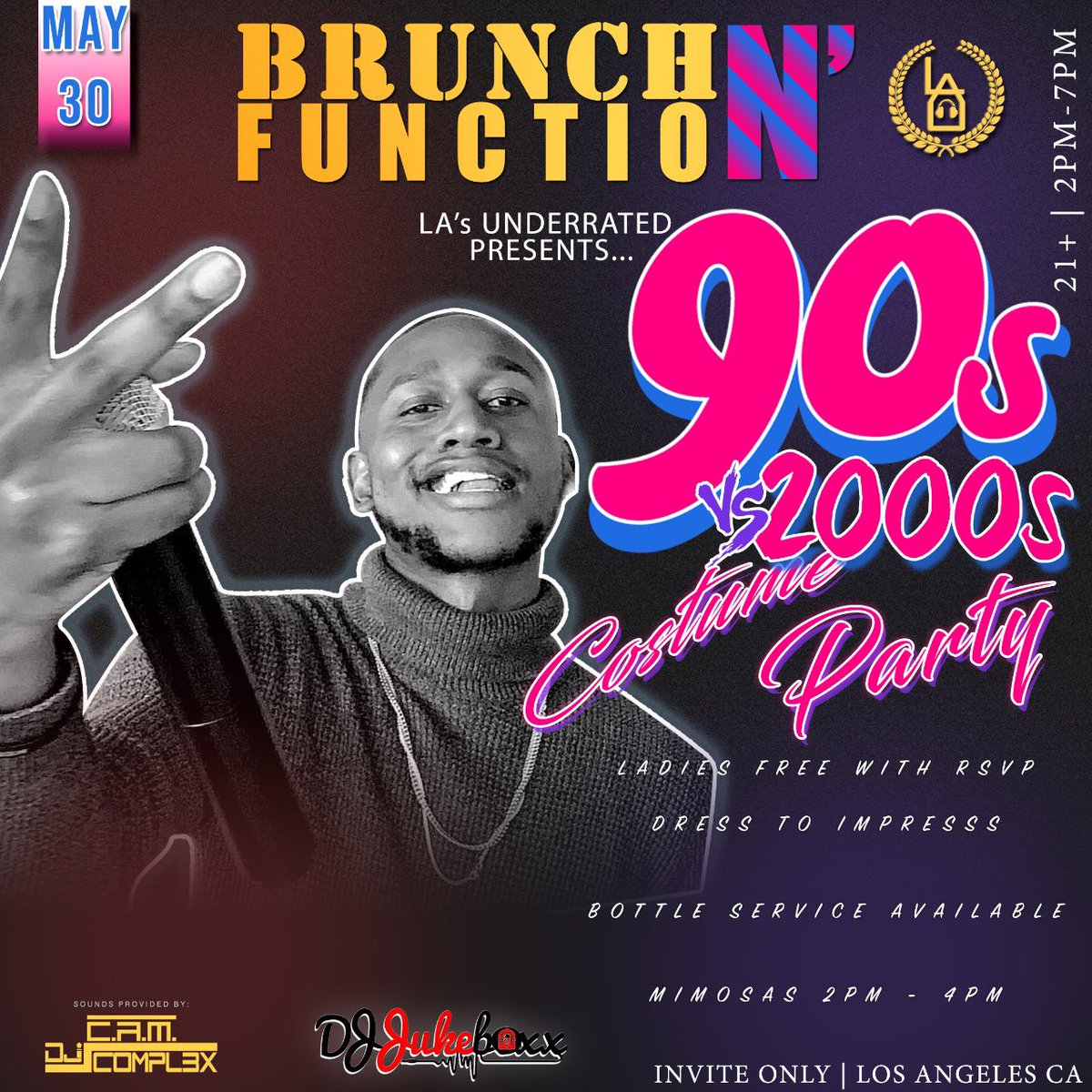 itsJukeboxx's tweet photo. Spinning 3 events in LA for #MemorialDayWeekend 

Saturday: #SpringTingz Day Party in Mid City
Sunday: #BrunchNFunction: 90s vs. 2000s in Inglewood, #SilentPartyLA in Leimert Park 

Tickets are still available for all events! It’s #JukeSZN and WE OUTSIDE 🌴🌴 https://t.co/XT8OEkO21i
