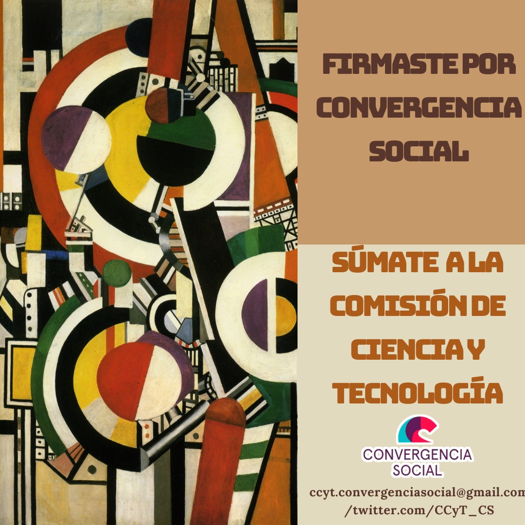 Firmaste por Convergencia Social y te interesa el tema del conocimiento, las ciencias y/o la investigación??? Súmate a nuestra Comision! Escríbenos