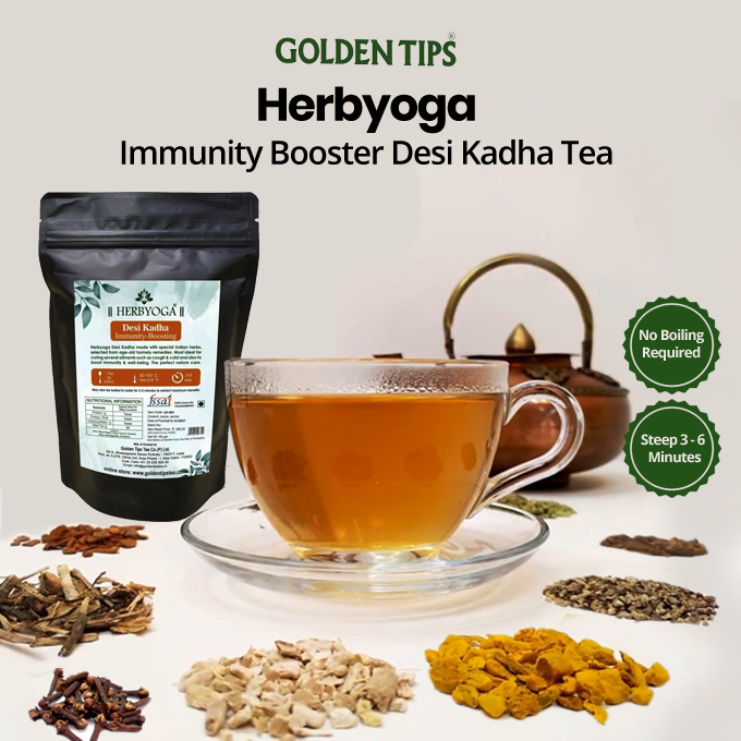 GoldenTipsTea's tweet photo. Herbyoga Immunity Boster Desi Kadha Tea is made with selected ingredients like Ashwagandha, Tulsi, Giloy, and many more Indian herbs which help in boosting immunity to the next level.
Shop Now: https://t.co/uymy2UnmwU
.
.
#ImmunityBooster #KadhaTea #GoldenTipsTea #ImmunityTea https://t.co/uRqgyFLzwd