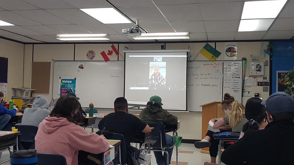 What up <a href="/markjohnstonfm/">Mark Johnston</a>? Famous from not only <a href="/play92regina/">play 92 Regina</a>, but also host of the #millikenmaskedsinger; he graciously zoomed in to give us some insight into what it's like to be a radio DJ. We appreciate your time! Sounds like a super fun job! <a href="/RegPublicSchool/">Regina Public Schools</a>