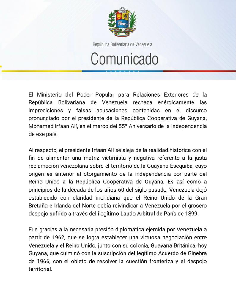 Territorio Esequibo: Zona en Reclamación. Disputa entre Venezuela y Guyana - Página 19 E2WcPWGWUAYup-6?format=jpg&name=medium