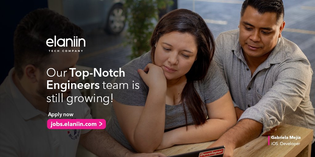 Elaniin's tweet photo. Apply for any of our open positions: https://t.co/cnvY3030O2 we have openings for all countries in Latin America, with no exceptions!
#TopNotchEngineers #SoftwareDevelopment #TechProducts https://t.co/f5xicV009F