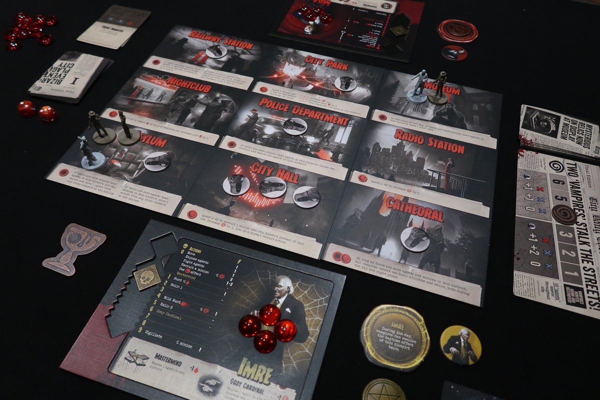 EOGamers's tweet photo. Finally got #MastersoftheNight, a game I worked on, to the table. It was really good! I'm not usually a huge co-op fan but I found this one fun and engaging, with just the right difficulty level. And it looks pretty damn good too! 😆 @AresGamesSrl https://t.co/salUQmwANQ