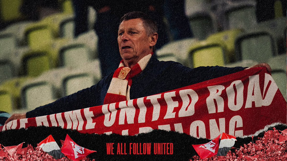 ManUtd's tweet photo. We know the sacrifices made by those who travelled to Gdansk.

Your backing will always give us immense strength 🔴

#MUFC | #UELfinal https://t.co/KWmplnoiNh