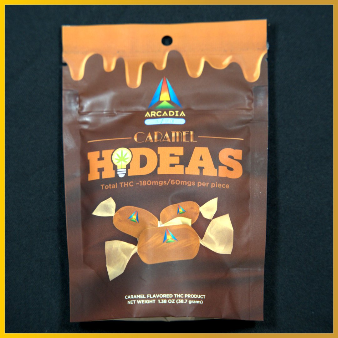 ArcadiaBrands's tweet photo. Our caramels got a makeover. Introducing Hideas! What are some #hideas you’ve had? We can’t stop thinking about how "Go to bed, you'll feel better in the morning" is the human version of "Did you turn it off and turn it back on again?" https://t.co/xgBl0Lyd7r