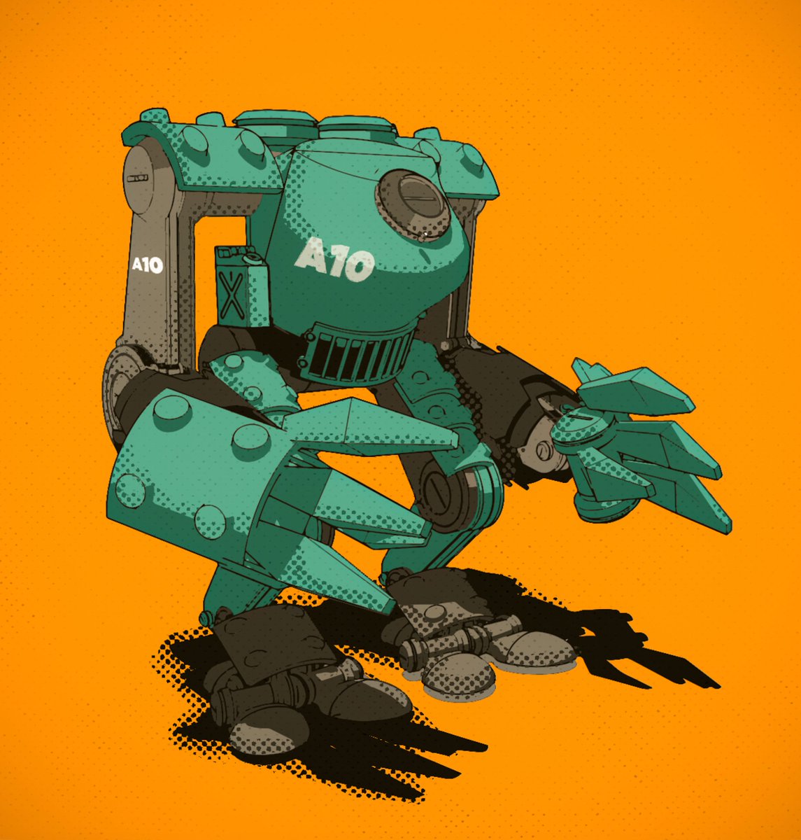 Coyote_Urbano's tweet image. #robot #robotillustration #mecha #sketchup #3dart