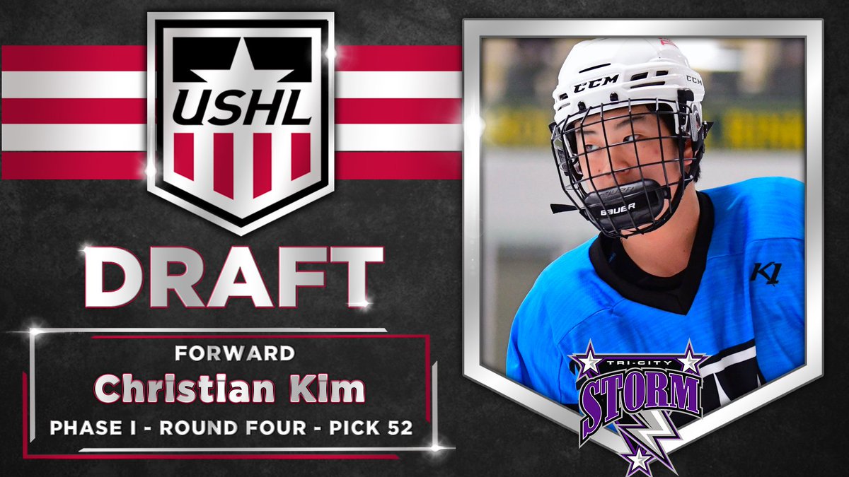 <a href="/USHL_Player_Dev/">USHL Player Development</a> <a href="/YtownPhantoms/">Youngstown Phantoms</a> <a href="/sfstampede/">Sioux Falls Stampede</a> <a href="/BlckHawksHockey/">Waterloo Black Hawks</a> <a href="/LincolnStars/">Lincoln Stars</a> <a href="/fightingsaints/">Dubuque Fighting Saints</a> <a href="/bucshockey/">Des Moines Buccaneers</a> <a href="/FargoForce/">Fargo Force</a> <a href="/Musketeerhockey/">Sioux City Musketeers</a> <a href="/ChicagoSteel/">Chicago Steel</a> <a href="/TriCityStorm/">Tri-City Storm</a> <a href="/GamblersHockey/">Green Bay Gamblers</a> <a href="/MadCapsHockey/">Madison Capitols</a> <a href="/RidertownUSA/">Cedar Rapids RoughRiders</a> <a href="/MuskegonJacks/">Muskegon Lumberjacks</a> <a href="/OmahaLancers/">Omaha Lancers</a> Phase I
Round 4 | Pick 52
Christian Kim | Forward
<a href="/TriCityStorm/">Tri-City Storm</a> 
#WhosNext