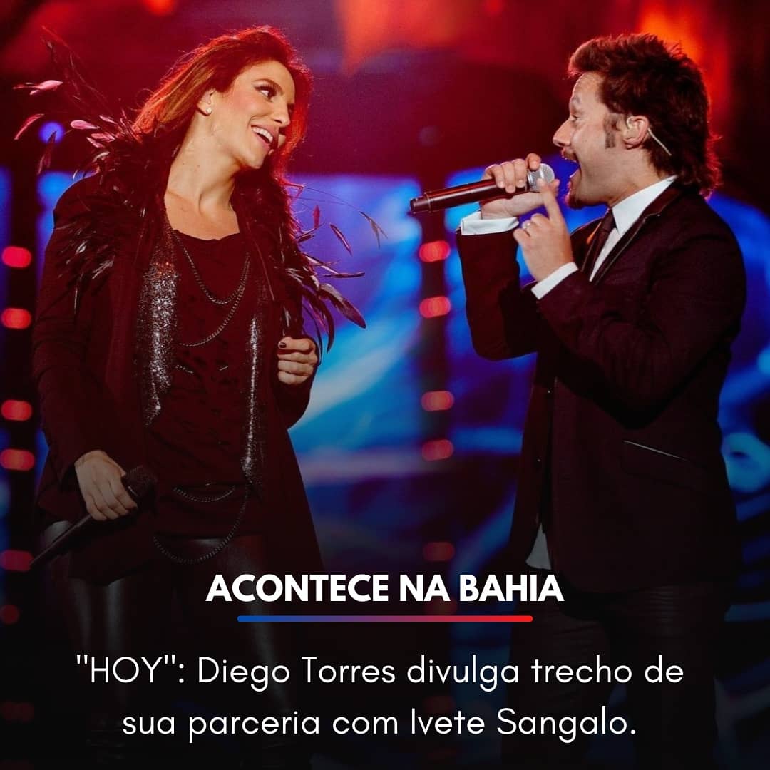 AconteceBahia's tweet photo. É FEAT INTERNACIONAL! O cantor argentino Diego Torres divulgou agora há pouco, em suas redes sociais, um trecho de "HOY", sua parceria com Ivete Sangalo. 

A canção faz parte do novo álbum do artista, "ATLÁNTICO A PIE", que será lançado nesta sexta-feira (28). https://t.co/NiIhXrl41z