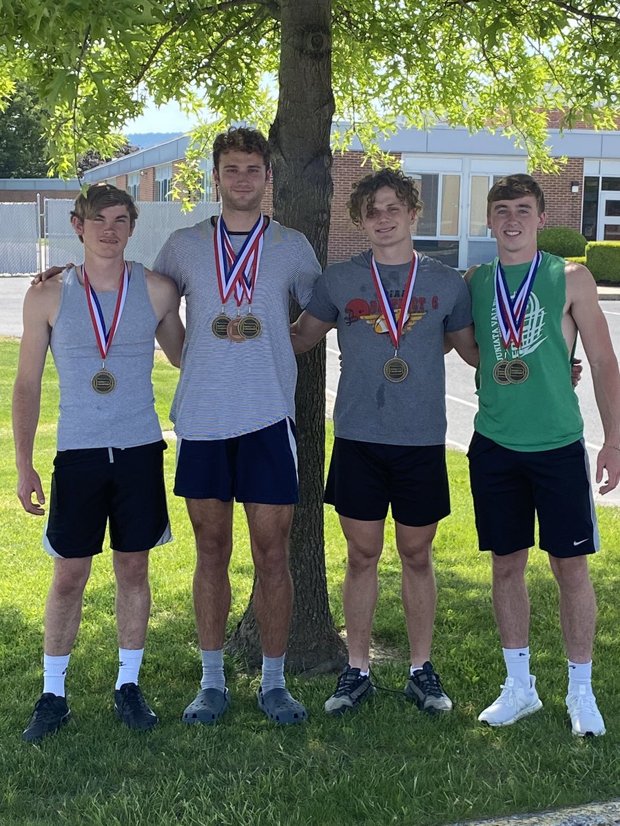 Hornet Nation when you see these 4 young men wish them Good Luck at the State Track Meet in Shippensburg on Friday.
Desire+Talent x Work Ethic = Goals Achieved! 
#hornetpride