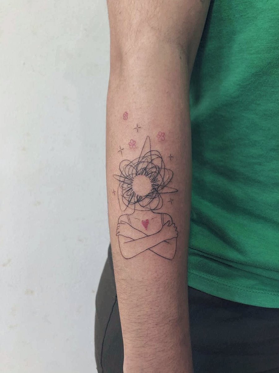 chicaconrulos's tweet photo. Hoy me tatué algo sobre la ansiedad que vengo llevando desde hace años, se lo mandé a mi psicóloga y ella me contestó esto. Emocionada es poco. https://t.co/O7PysQbkxp