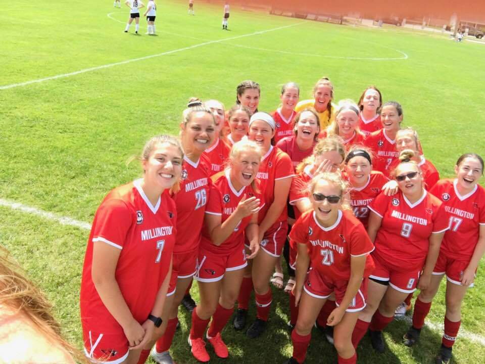 AndrewSelich's tweet photo. Got the dub! Millington picks up a 1-0 playoff win over Unionville-Sebewaing today! Goal by Sarah Simpson and great game by our GK Hannah Bees. Survive and advance! @hannahbees_ @vanessaselich https://t.co/x6VzO3yiHu