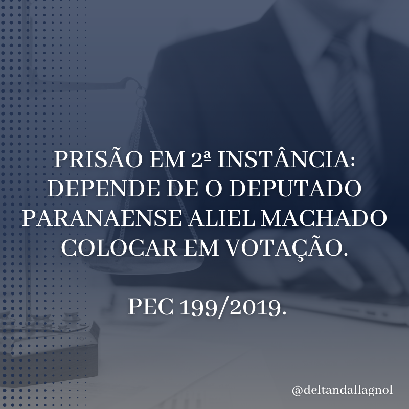 deltanmd's tweet photo. Ajude a acabar com a demora e impunidade na Justiça: defenda a aprovação da PEC 199/2019, que autoriza a prisão após a condenação em 2ª instância. 

Compartilhe! https://t.co/qVxdEeyMOG