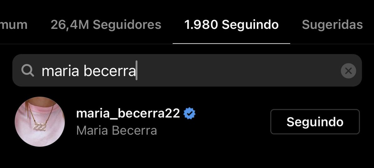 📑 A cantora Becky G seguiu Maria Becerra na plataforma Instagram