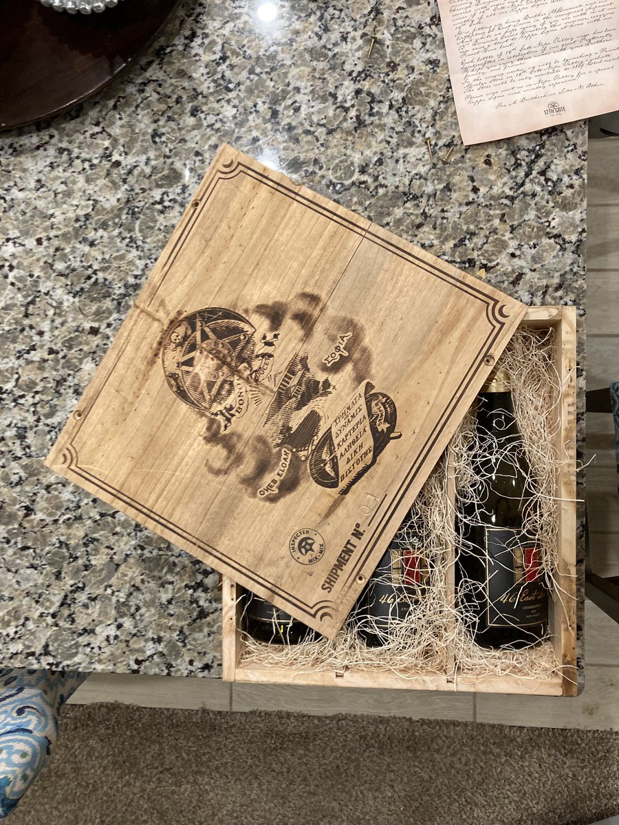 Got mine last week! <a href="/12thGateNapa/">12th Gate Napa</a> excellent Chardonnay!