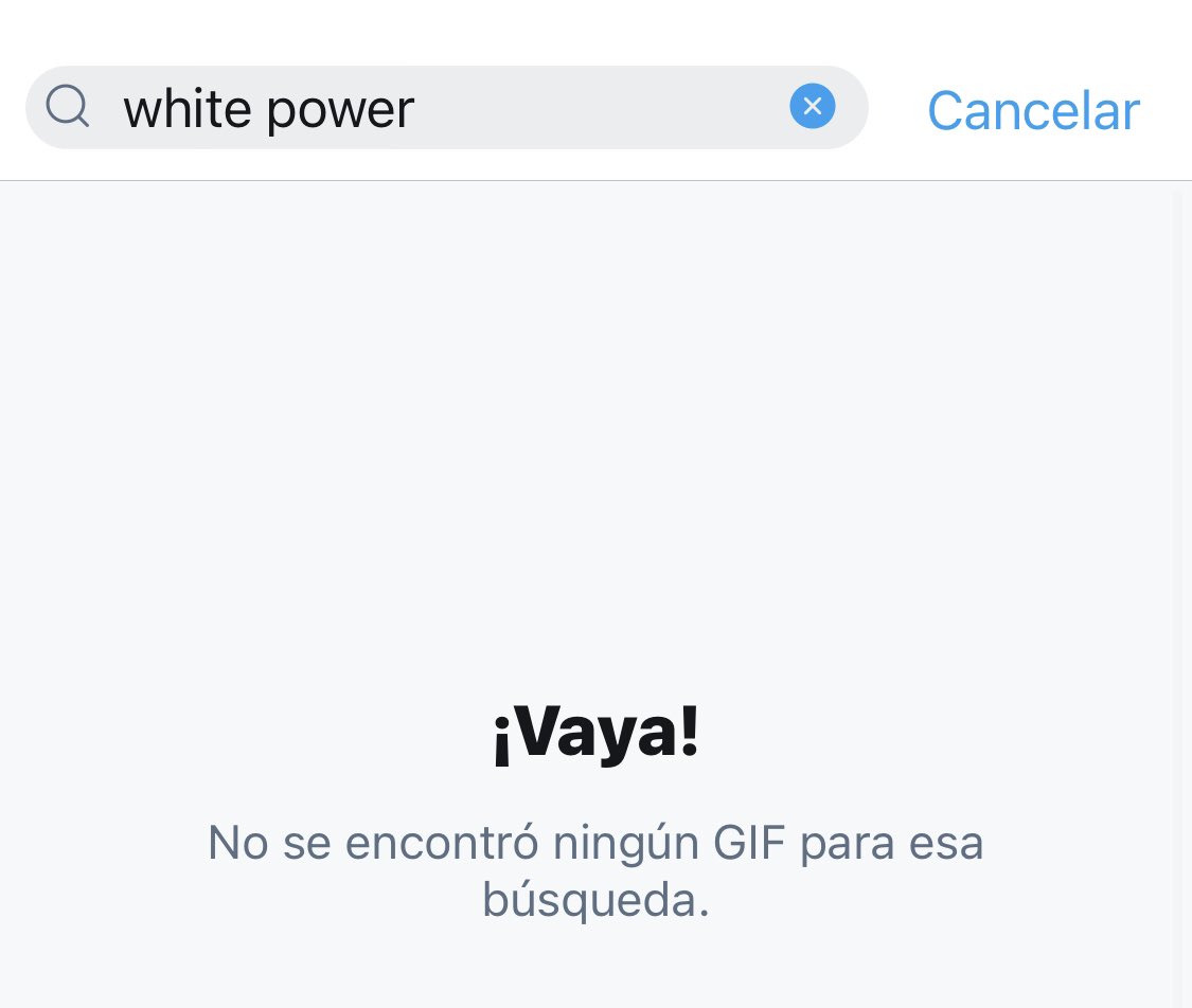 TheDaiego's tweet photo. Chequen esto. Les dije temprano que si alguien usaba #PoderBlanco sería considerado una abominación y sería señalado, y pues... https://t.co/JlB0qQbvIo