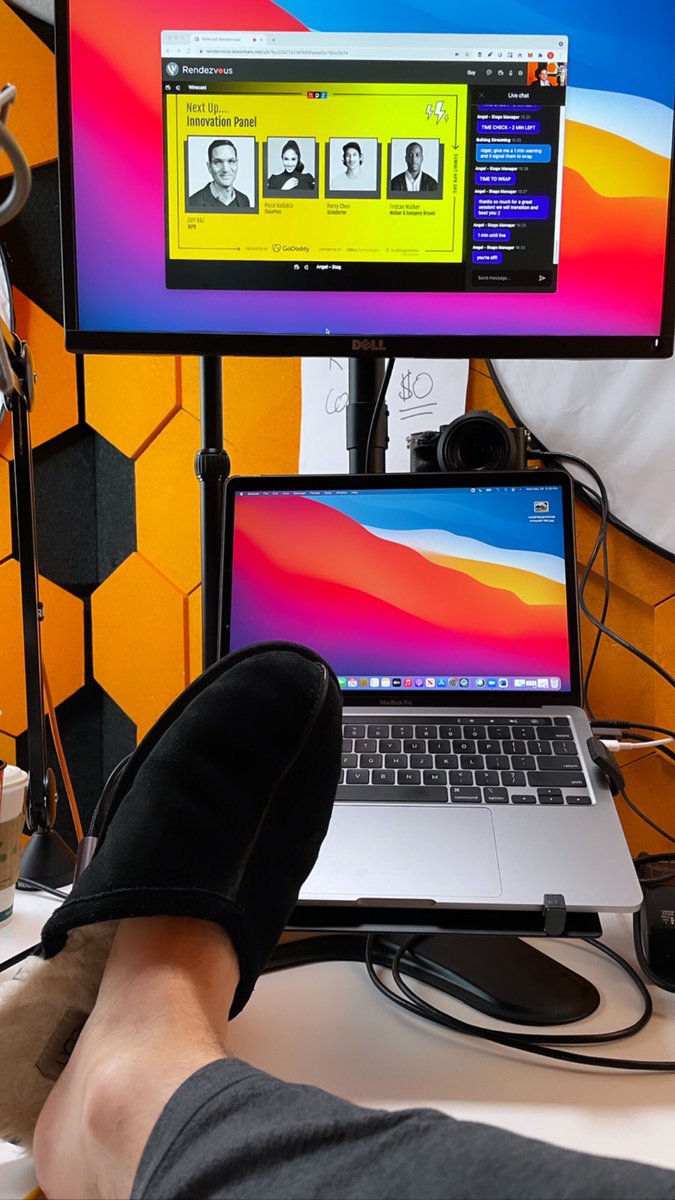 HowIBuiltThis's tweet photo. SLIPPER THREAD

During the virtual How I Built This Summit @guyraz is business on top, cozy on the bottom.

#HIBTSummit https://t.co/CWwWIBlCPX