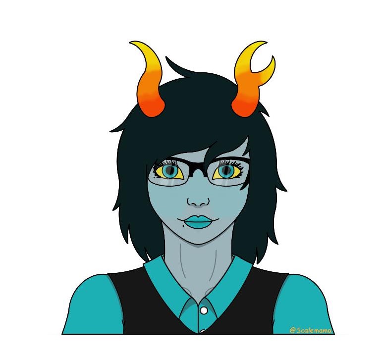 AthriaM's tweet photo. Did some digital art of my trollsona. Shes a teal blood, Seer of Hope, her zodiac sign is ~*~Librius~*~
#Homestuck #Trollsona https://t.co/vf4yxLF9hs
