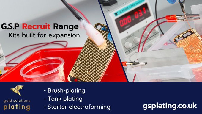gsplating's tweet photo. Good morning @WhatsNewRae
Would love to let everyone know that we have 5 kit ranges for all #electroplating applications.
The G.S.P Recruit range kits are perfect for #BrushPlating and can also take on #TankPlating projects.
https://t.co/NOU2H5Y7jt
#SBHour #SB https://t.co/yel5RMEqj9