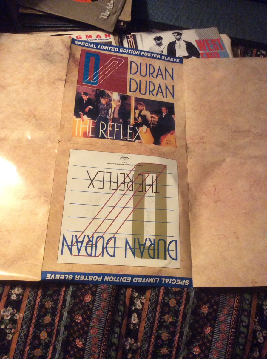 PdxRapunzel's tweet image. Playing some 45’s in the Lounge. For some reason loved the video... The sleeve is a fold out poster! Love the early 80’s/New Wave period. #DuranDuran #thereflex #45record #packrat #Mmemberville