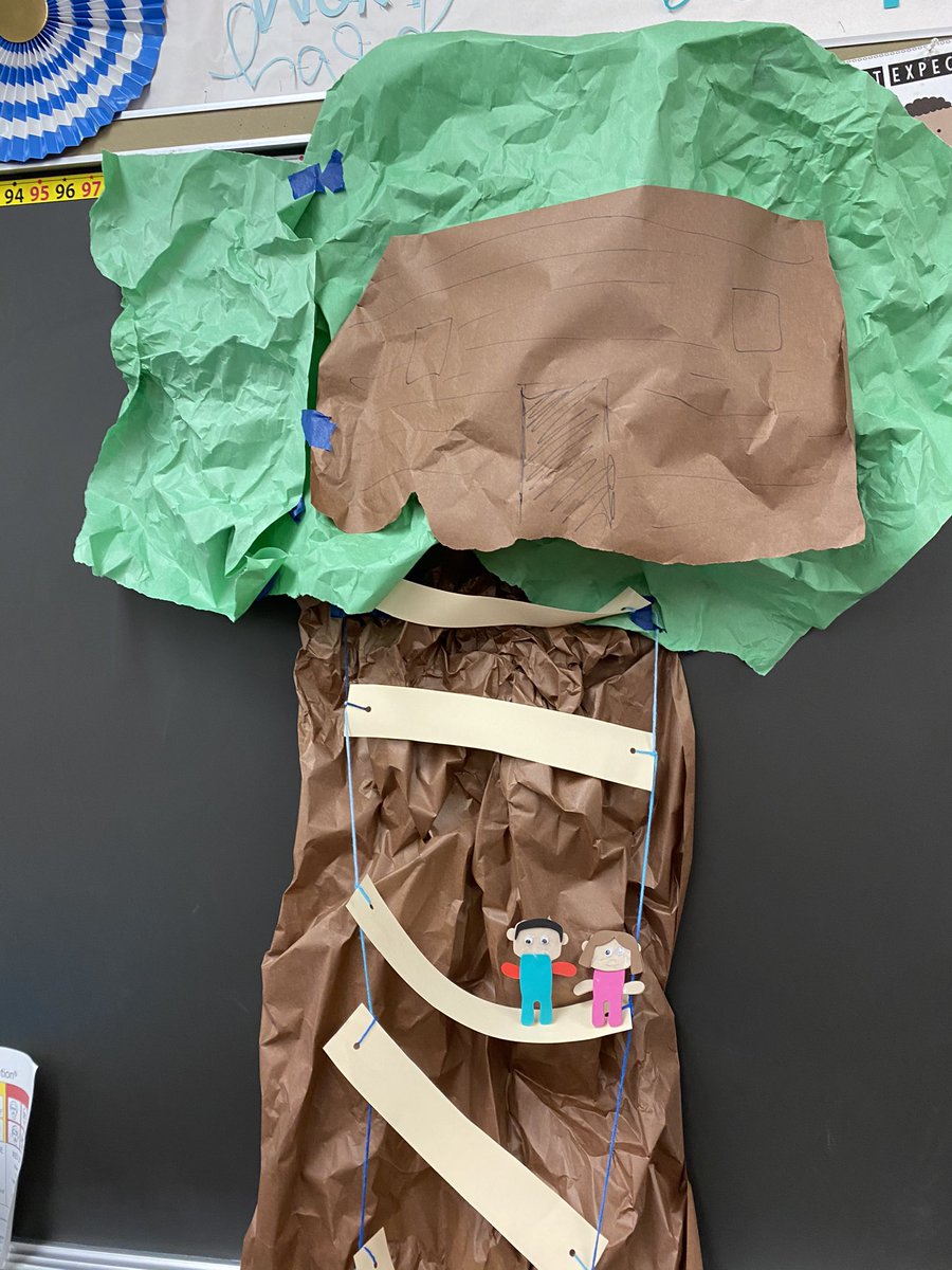 elliehershey's tweet photo. The kids (and I) have enjoyed reading the Magic Tree House books by @MaryPopeOsborne the last 2 years! We had a MTH party this week with our own tree house &amp; some research books! https://t.co/wZVA1AF9jo
