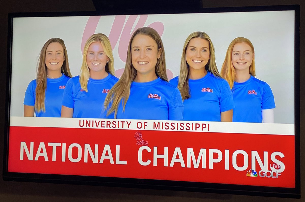 Greg Sankey (@gregsankey) on Twitter photo CONGRATULATIONS to the <a href="/SEC/">Southeastern Conference</a>’s newest NATIONAL CHAMPIONS <a href="/OleMissWGolf/">Ole Miss Women’s Golf</a>! CONGRATULATIONS to the <a href="/SEC/">Southeastern Conference</a>’s newest NATIONAL CHAMPIONS <a href="/OleMissWGolf/">Ole Miss Women’s Golf</a>!