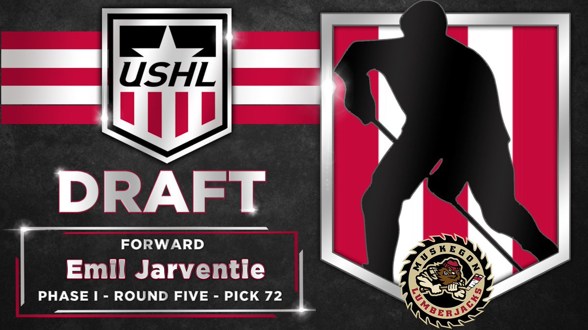 USHL's tweet photo. @USHL_Player_Dev @YtownPhantoms @sfstampede @BlckHawksHockey @LincolnStars @fightingsaints @bucshockey @FargoForce @Musketeerhockey @ChicagoSteel @TriCityStorm @GamblersHockey @MadCapsHockey @RidertownUSA @MuskegonJacks @OmahaLancers Phase I
Round 5 | Pick 72
Emil Jarventie | Forward
@MuskegonJacks
#WhosNext https://t.co/NyATdjFqn7