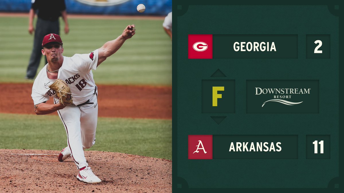 RazorbackBSB's tweet photo. HOGS WIN! https://t.co/ImE05w7Klb