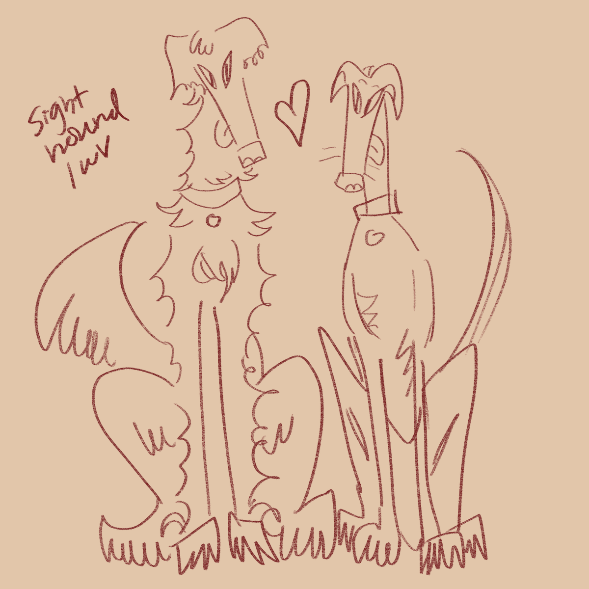 saintjudasi's tweet photo. @borzbot already retweeted my newest piece but heres some older stuff lol. i work with sighthounds so theyve always been a favourite subject =] https://t.co/xN7p5xAopY