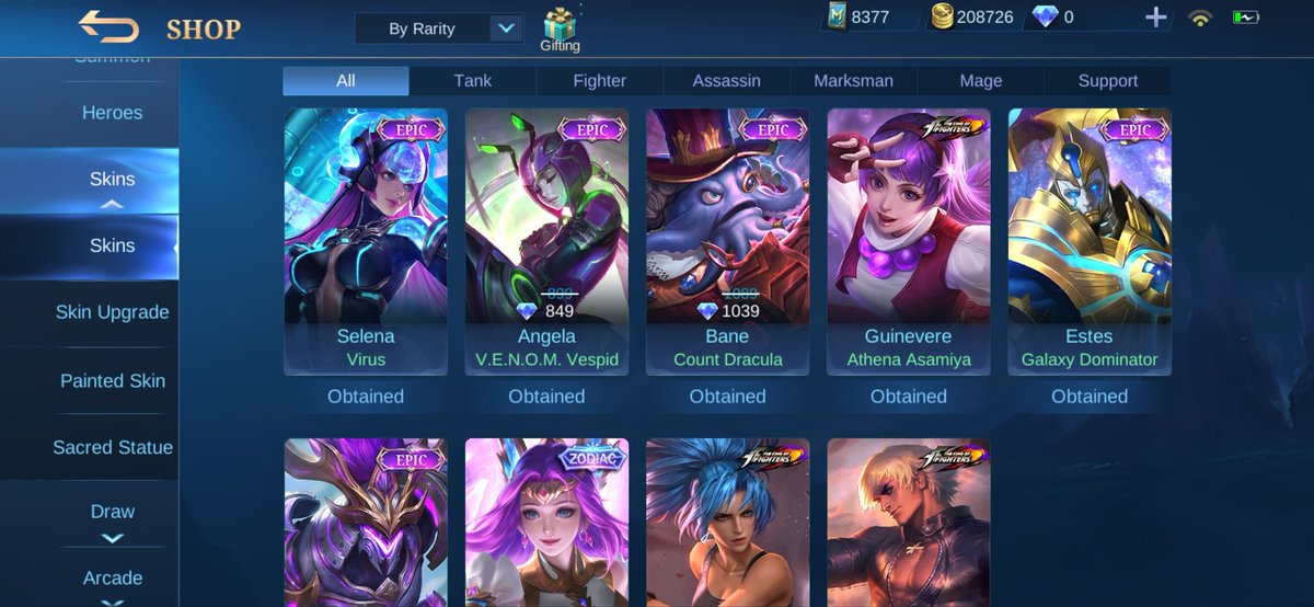 WDK_Suijin's tweet photo. Trading ML Account 
Rank - Grandmaster 
Skins:
Zodiac: Odette
Epic: Selena, Angela, Bane, Estes, Saber
KoF: Guinevere, Karina, Gusion
LF: Rh Halos
More Skins In Thread  
#royalehigh #royalehightrades #RoyaleHighHalo #royalehightrade #royalehighselling #royalehightradings https://t.co/DoWbDen8TI