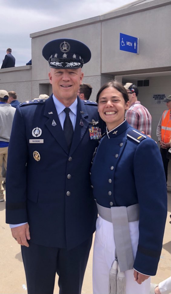 SpaceForceCSO's tweet photo. Amazing day @AF_Academy! Congrats to the class of #USAFA2021 and a special shout out to the men &amp; women who became Guardians today. Welcome to @SpaceForceDoD… we look forward to serving by your side! #SemperSupra https://t.co/2RrXvyebfD