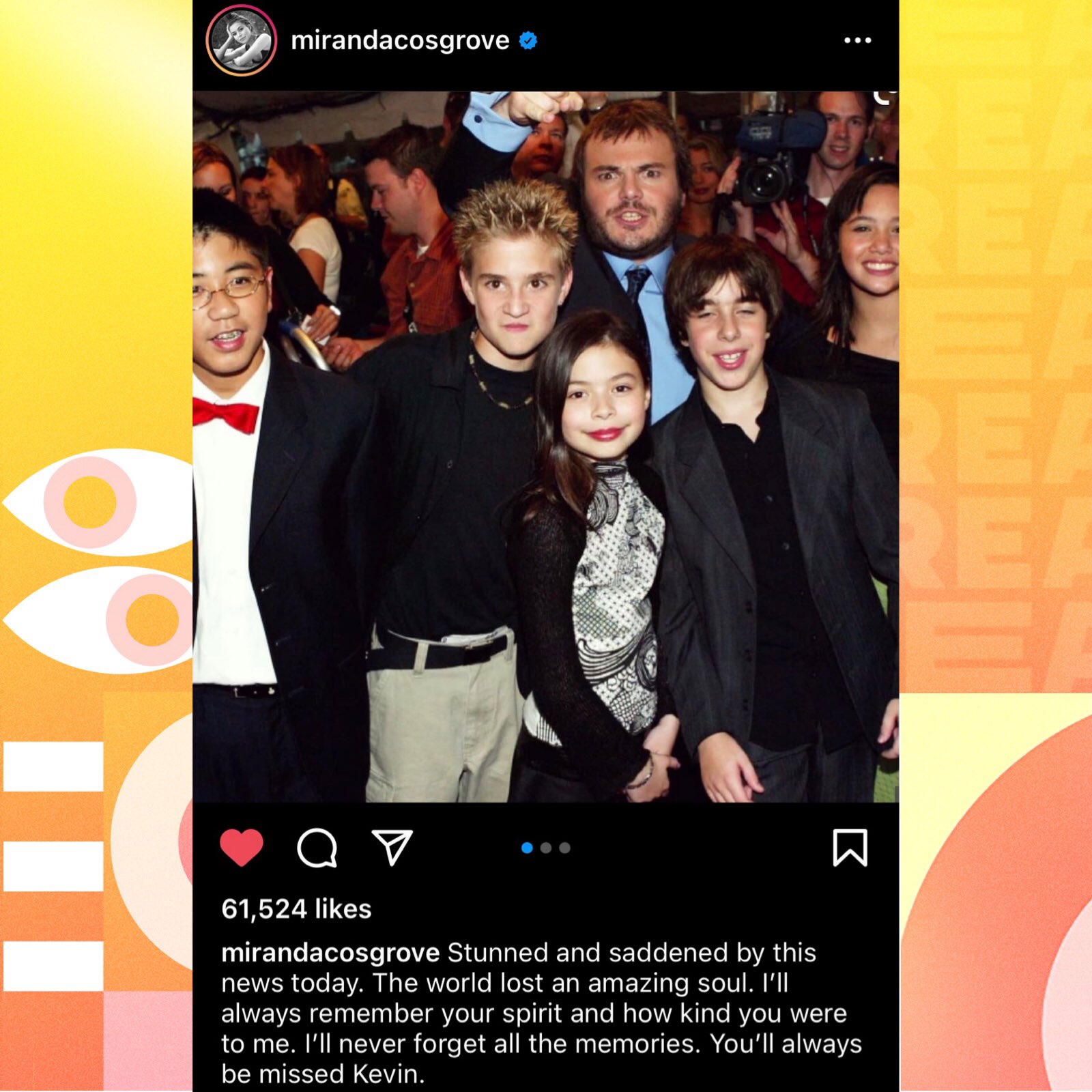 mirandacosgrove Pop Crave on X: "Miranda Cosgrove remembers 'School of Rock' costar Kevin  Clark in heartfelt Instagram post: “The world lost an amazing soul. I'll  always remember your spirit and how kind you