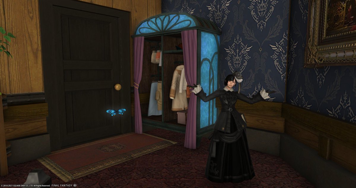 じゅぬ Ifrit クリスタリウム ワードローブも置いてみましたっ ﾉｼ でも わたしが着なさそうなのしか入ってなくてウケるｗ Maison De Fontaine ミスト3 1 Ffxiv Ff14ハウジング Ifrit