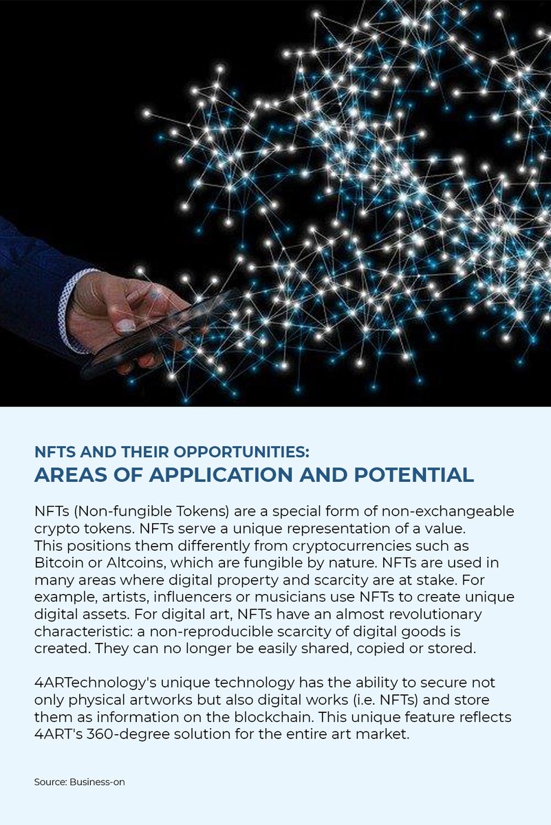 4ARTechnologies's tweet photo. NFTs and their opportunities: areas of application and potential

Source: Business-on

#4ARTnews #Cryptocurrencies #NFT #Blockchain https://t.co/iPKcnIRibo