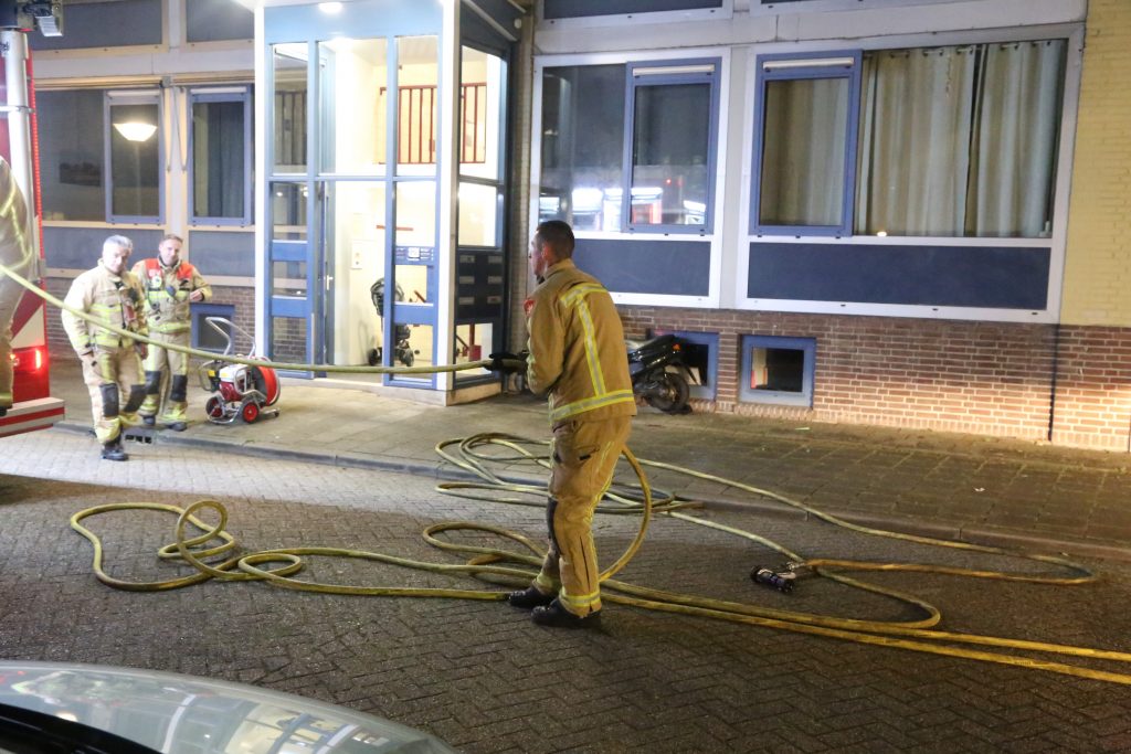 Keukenbrand in appartement Eindhoven . 27 mei 2021.