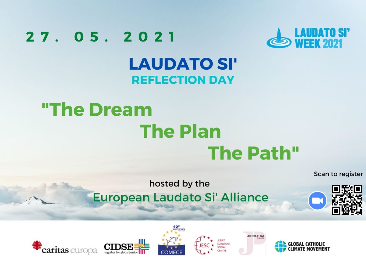 CsrEvent's tweet image. #CsrAgenda #today in 3⃣0⃣ min | #May27 9:30am CEST 

#LaudatoSi Reflection Day: The Dream. The Plan. The Path 
By the European Laudato Si' Alliance 
cidse.org/?event=laudato… 
@azd21 @MartinellChiara @VaticanIHD @CIDSE

#OurCommonHome #justtransition #circulareconomy @andytuit
