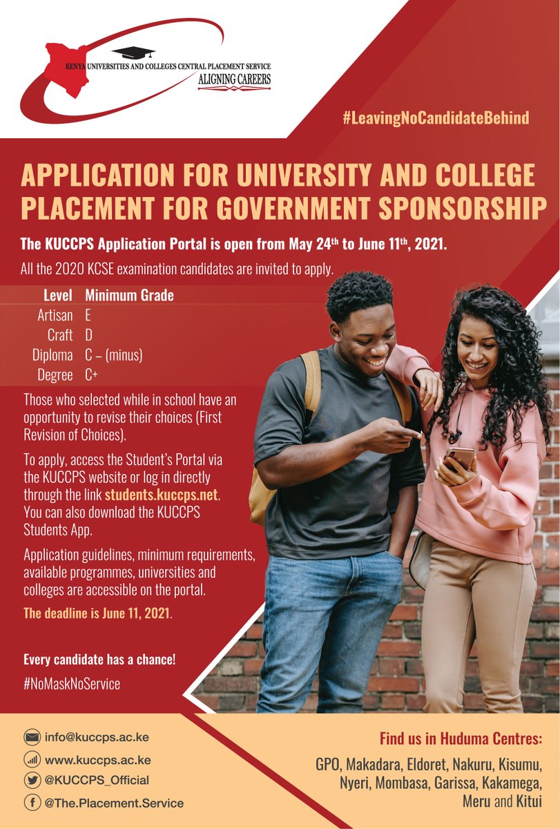 kemukenya's tweet image. WELCOME TO KeMU
Visit our website to view our programmes.
kemu.ac.ke
#KCSE2020 candidates who have not yet applied to log in to the portal students.kuccps.net and select courses and institutions of their choice.
#kcse2020results 
#wearekemu