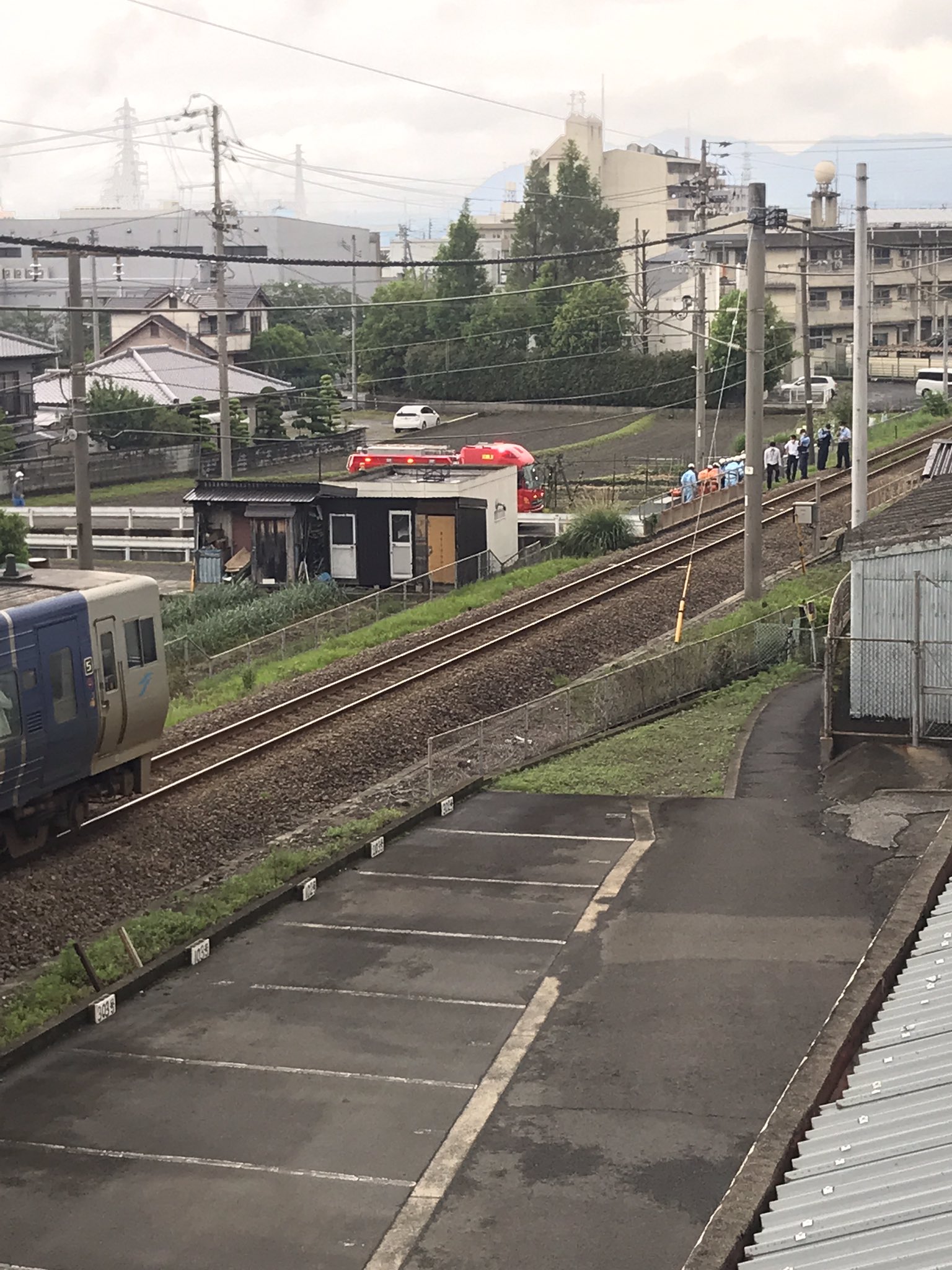 予讃線 伊予三島駅で人身事故 緊急車両が集結し騒然 飛び込み自殺か ニュース速報japan