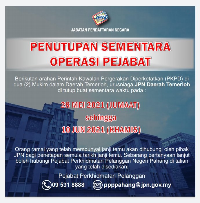 Jpn Pahang On Twitter Kpjpnm Jpnm Official Https T Co Oqauzurngq Twitter