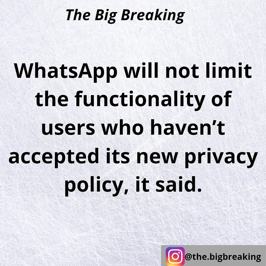 YTEReports's tweet photo. #Newprivacypolicy #WhatsAppPrivacyPolicy #WhatsApp #WhatsappPrivacyDebate https://t.co/LgfzH86I3p