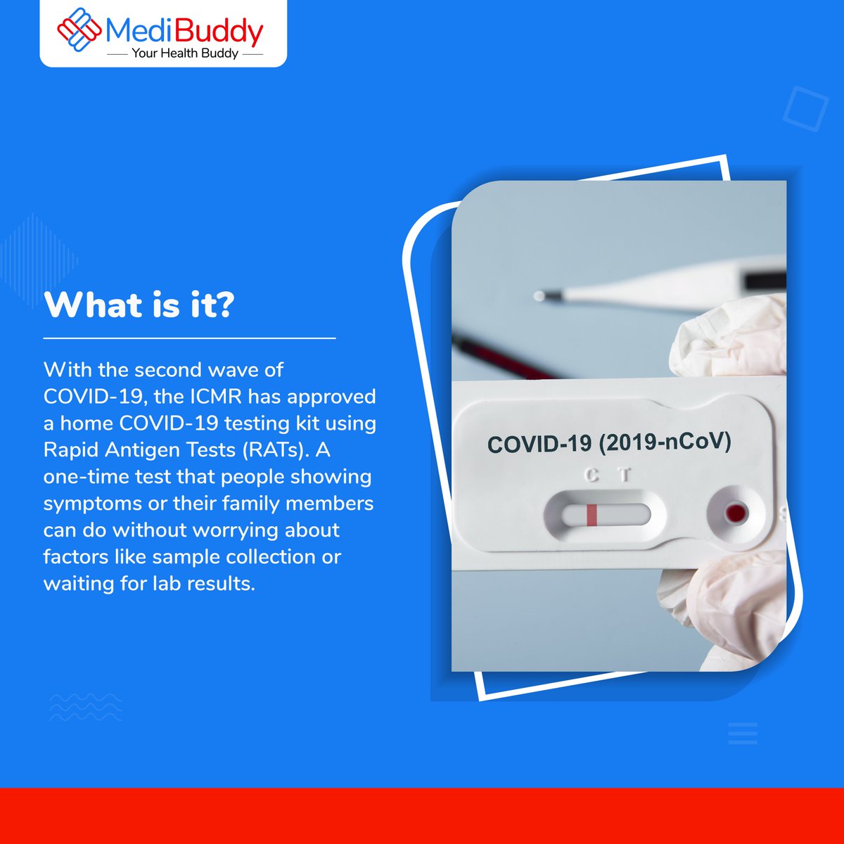 MediBuddyapp's tweet photo. Here’s all you need to know about the COVID home kit, which could become the easiest and most convenient way to conduct COVID tests at home.
#covid #COVID19 #covidawareness #covidupdates #covidcare #covidindiainfo #MediBuddy #YourHealthBuddy #covidtesting #covidhometestingkit https://t.co/L0IJAnw8z8